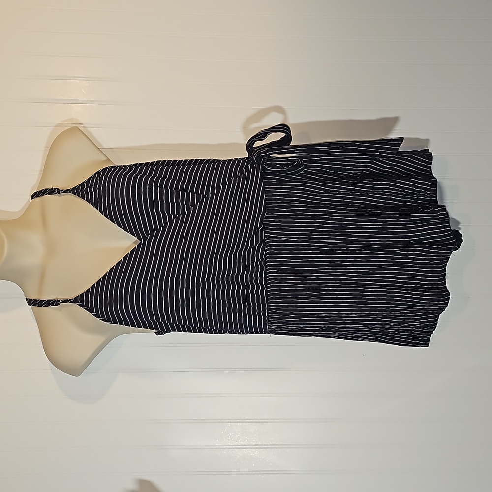 Faux wrap top romper soft knit